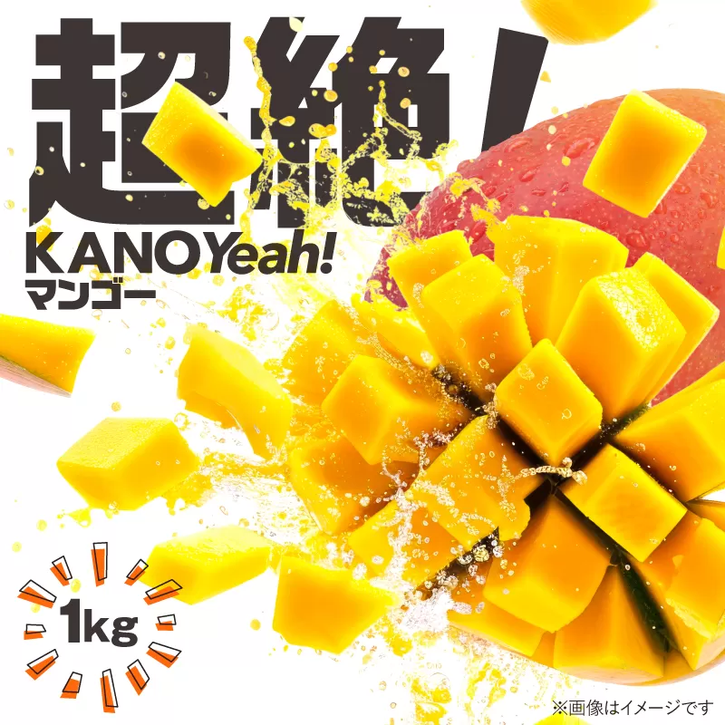2831 超絶！KANOYeah！マンゴー1kg（2〜3玉）