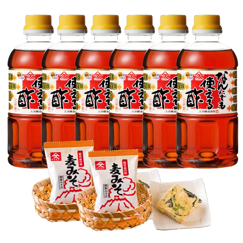 1995 なんにでも使える酢500ml×6本+みそ汁セット