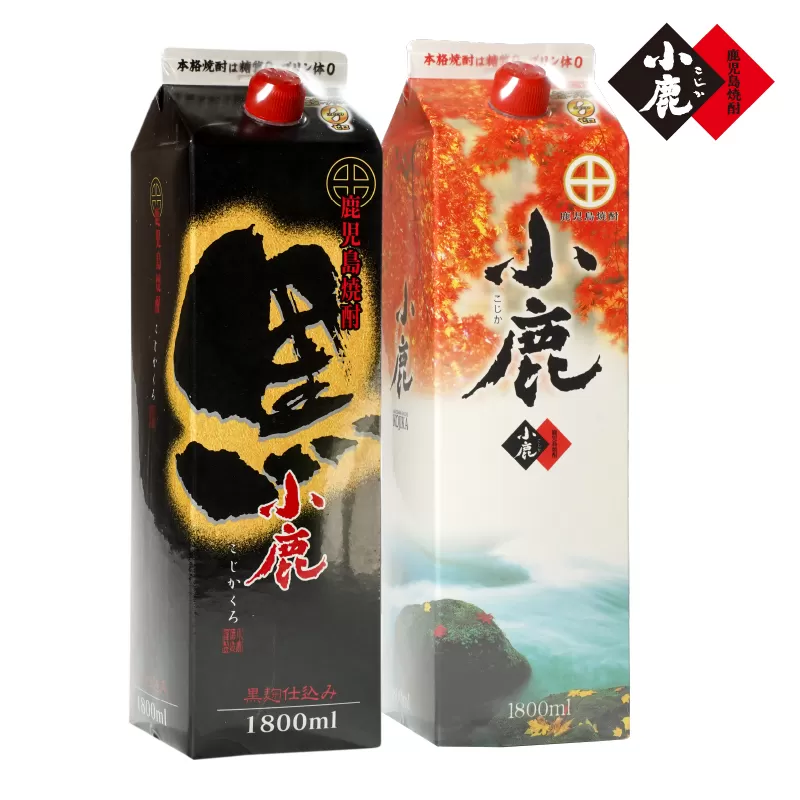 1808 小鹿パック飲み比べ2本セット3600ml(1800ml×2本)