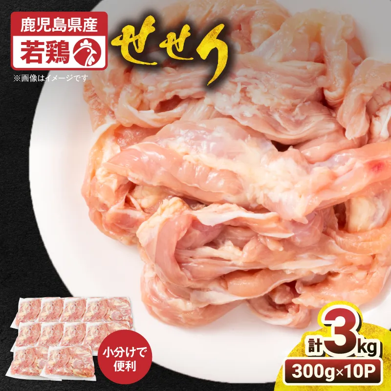 鹿児島県産若鶏せせり(小肉) 3kgセット