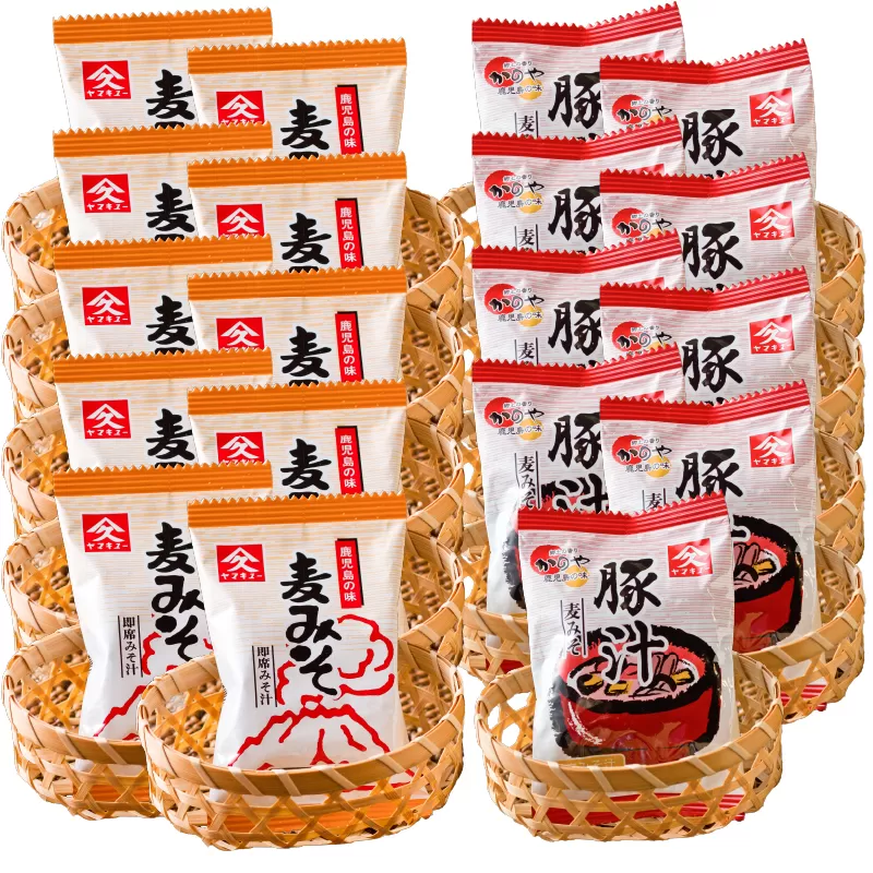 [10/1(木)より寄附金額改定予定][久保醸造]2000 即席みそ汁10食・即席豚汁9食セット