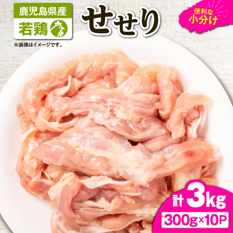 鹿児島県産若鶏せせり(小肉) 3kgセット