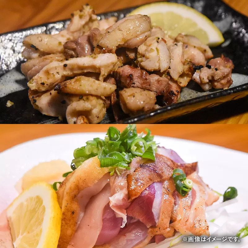 1495-1 鹿児島県産鶏のお刺身とおうちで焼くだけ味付鶏の詰め合わせセット