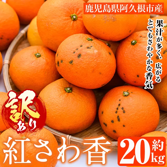 訳あり 紅さわ香(約20kg) 国産 鹿児島県 阿久根市 果実 果物 フルーツ 柑橘 みかん ミカン 紅甘夏 期間限定 数量限定 【桐野柑橘株式会社】akn070-19