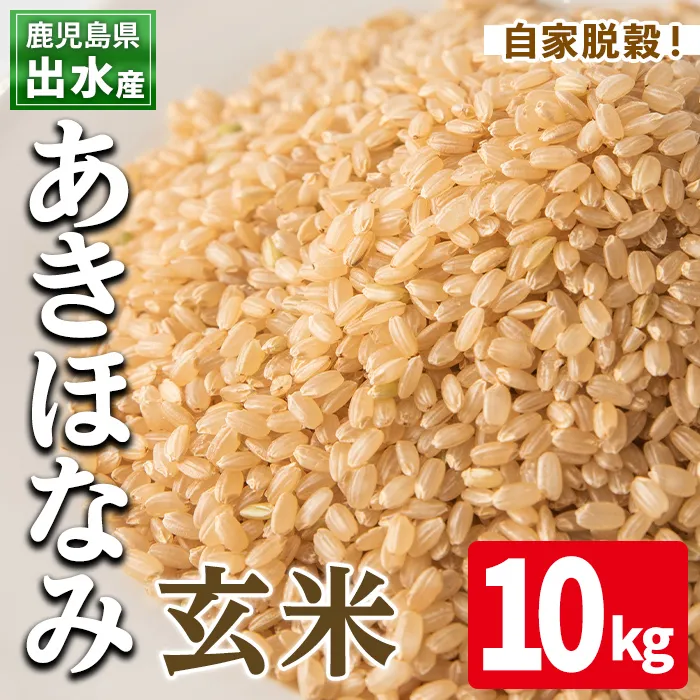 i863-B あきほなみ 玄米 (10kg) 米 10kg お米 玄米 アキホナミ 自家脱穀 自家精米 精米 おにぎり ごはん お米マイスター 厳選 【田上商店】