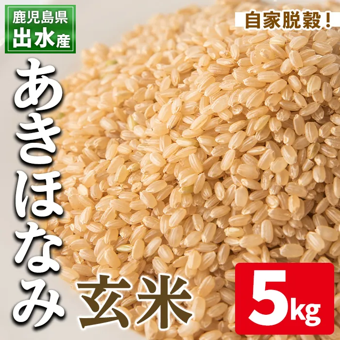 i862-B あきほなみ 玄米 (5kg) 米 5kg お米 玄米 アキホナミ 自家脱穀 自家精米 精米 おにぎり ごはん お米マイスター 厳選 【田上商店】