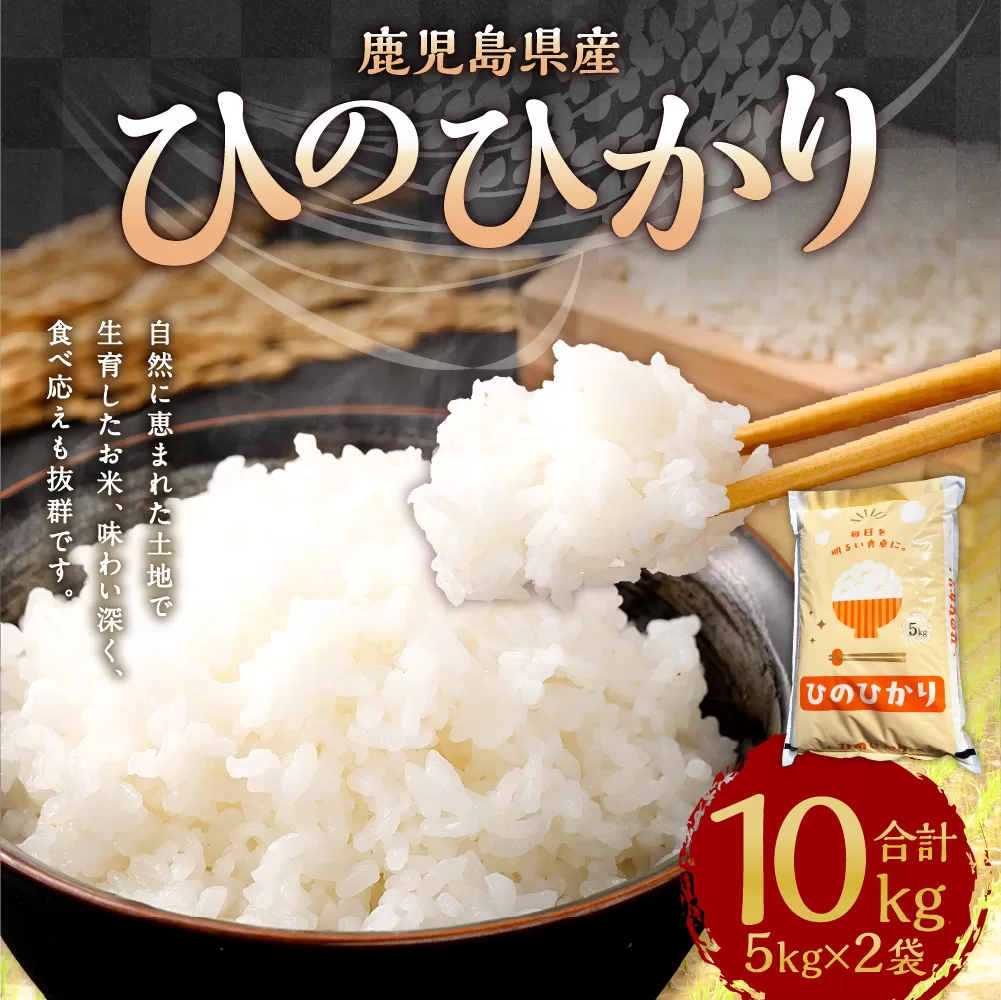 【新米先行予約】【KODAMAFARMS】鹿児島県産 ひのひかり 10kg（5kg×2袋） KODA米 米 新米 精米 白米 お米 【2026年1月下旬以降順次発送】 BS-642