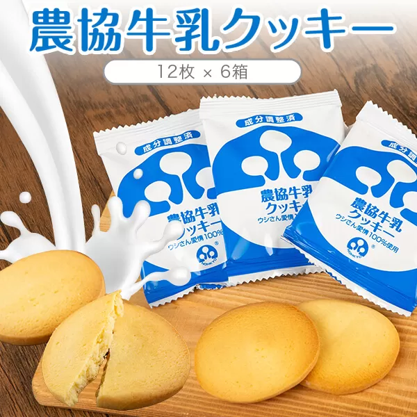 AS-535 農協牛乳ｸｯｷｰ 6箱