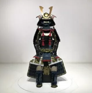 SS9-602 紺糸威大袖黒二枚胴具足