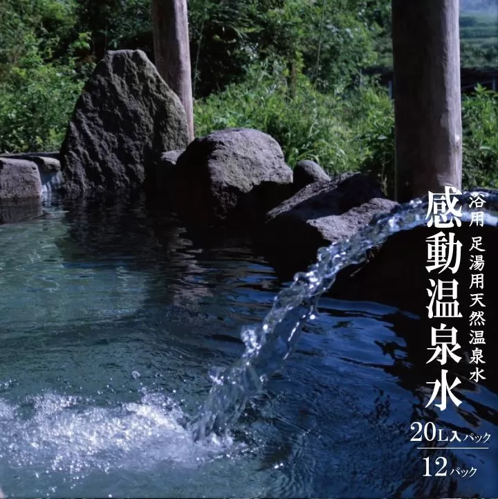 JS-203 20L×12本｢ 感動温泉水｣自宅のお風呂で天然温泉 美肌の湯 冷え性にも