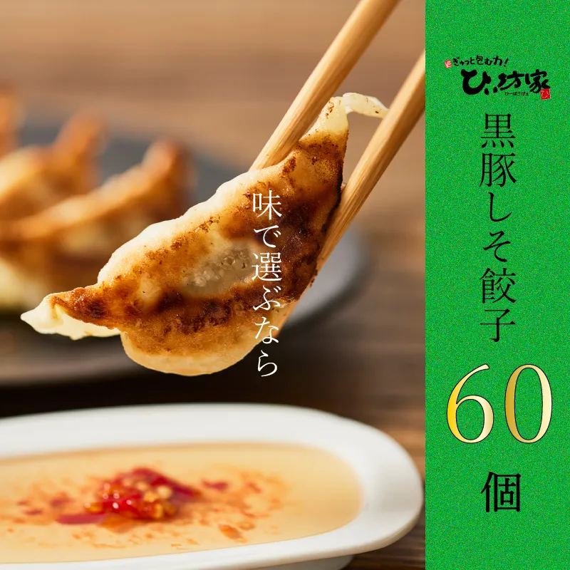 015-18 かごしま黒豚しそ餃子60個(タレ付）