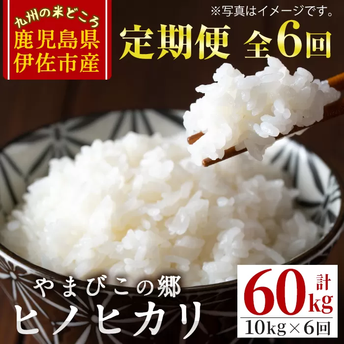 J0-02 【定期便】特別栽培ヒノヒカリ(計60kg・毎月10kg×6ヶ月) 【やまびこの郷】
