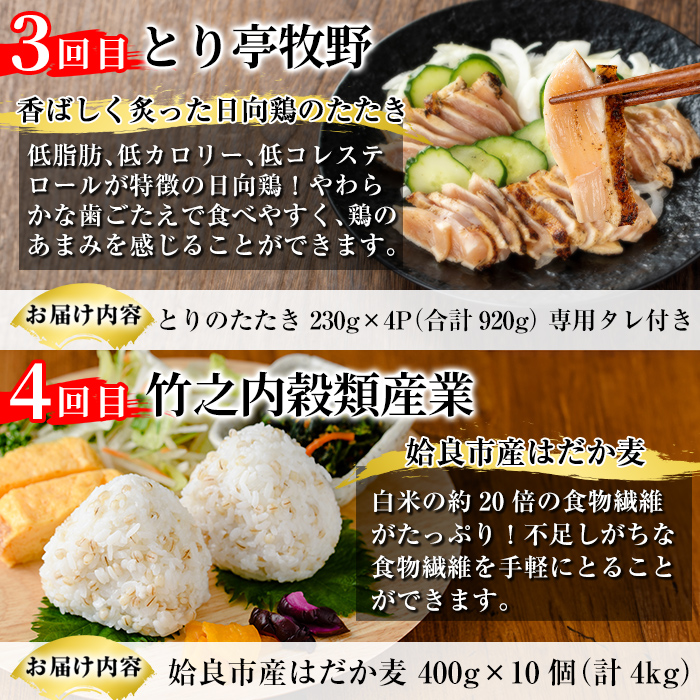 a979 ＜コラボ定期便＞姶良市特産品プレミアム定期便(全6回