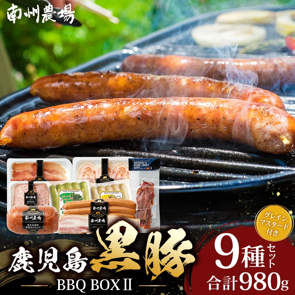鹿児島県産 BBQ-BOX Ⅱ ハム ソーセージ ベーコン 詰め合わせ セット NS-25 | かごしま 黒豚 生ハム ボロニア ウインナー ソース ジャーキー おつまみ バーベキュー 焼き肉 低添加製法 冷蔵 鹿児島県 南大隅町 南州農場