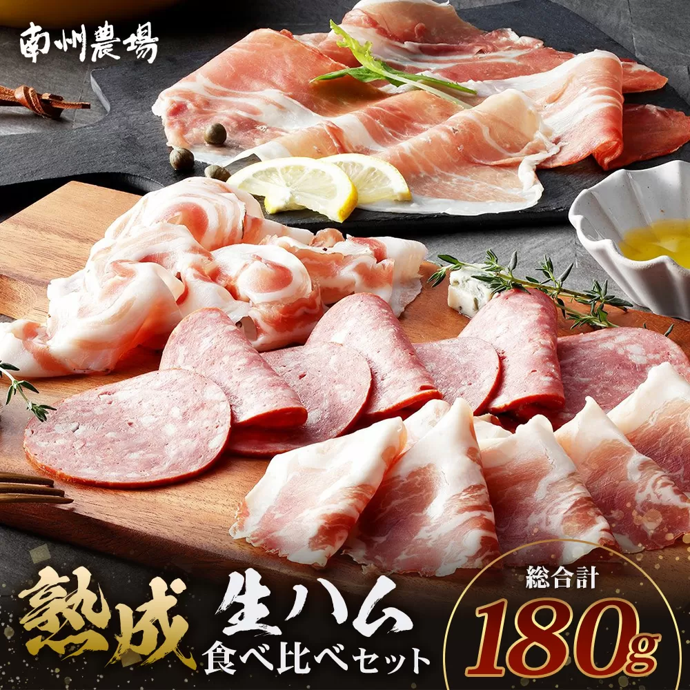 南州農場 黒豚熟成生ハム 4種食べ比べ セット 冷蔵 NS-9 | 国産 肉 お肉 豚肉 豚 にく ぶた かごしま黒豚 生ハム 最高峰 熟成ハム コッパ パンチェッタ コッホサラミ スパイス サラミ 詰め合わせ 産地直送 ギフト プレゼント 贈り物 鹿児島県 南大隅町