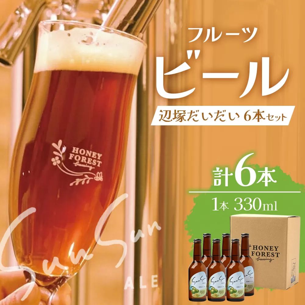 SunSunALE　辺塚だいだい6本セット