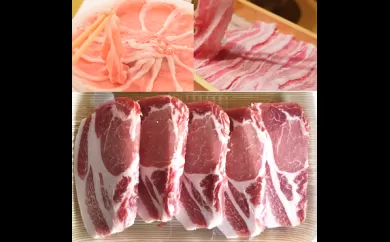 鹿児島県産豚厚切りステーキ&しゃぶしゃぶ三昧セット(合計約7.6kg)