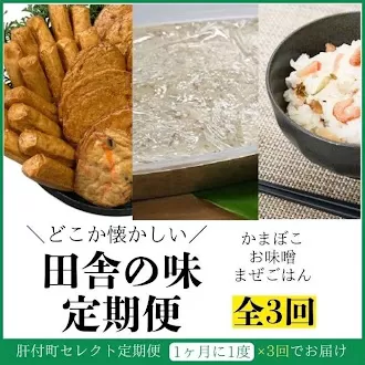 ＜定期便・全3回＞肝付町セレクト定期便《田舎の味を楽しむ定期便》