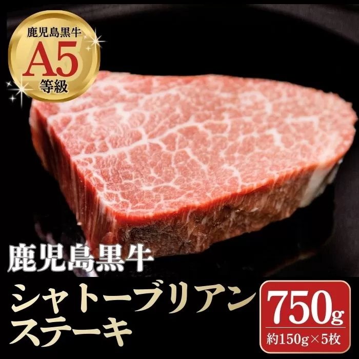 鹿児島黒牛 希少部位 シャトーブリアン 750g[新村畜産]