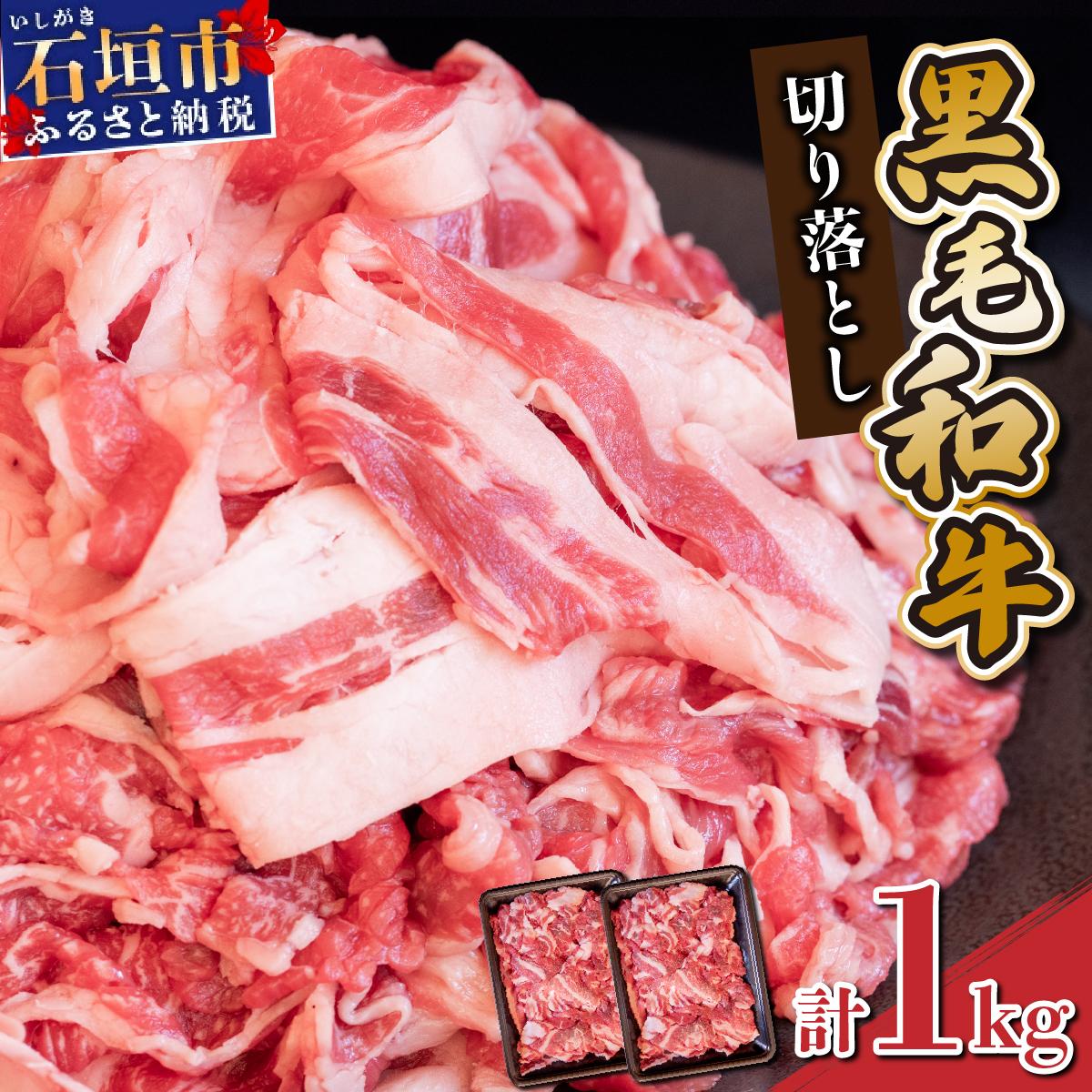 【2026年4月発送】担当者イチオシ!! 石垣島産《黒毛和牛》切り落とし 1kg (500g×2) | お肉 肉 牛肉 冷凍 和牛 牛肉 冷凍  人気 おすすめ 国産 国産牛 小分け 八重山食肉センター