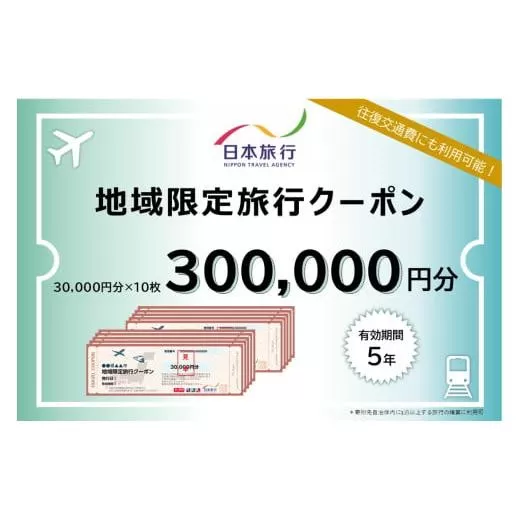 沖縄県石垣市　地域限定旅行クーポン300,000円分【 日本旅行 トラベルクーポン 納税チケット 旅行 宿泊券 ホテル 観光 旅行 旅行券 交通費 体験 宿泊 夏休み 冬休み 家族旅行 ひとり旅 カップル 夫婦 親子 石垣島旅行 】NR-5