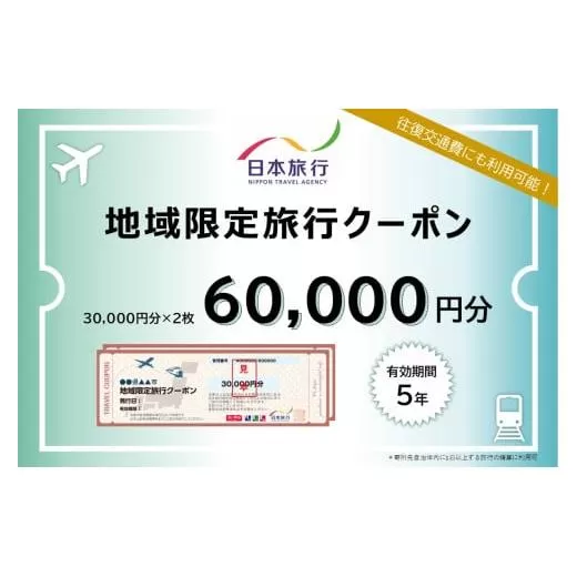 沖縄県石垣市　地域限定旅行クーポン60,000円分　【 日本旅行 トラベルクーポン 納税チケット 旅行 宿泊券 ホテル 観光 旅行 旅行券 交通費 体験 宿泊 夏休み 冬休み 家族旅行 ひとり旅 カップル 夫婦 親子 石垣島旅行 】NR-2