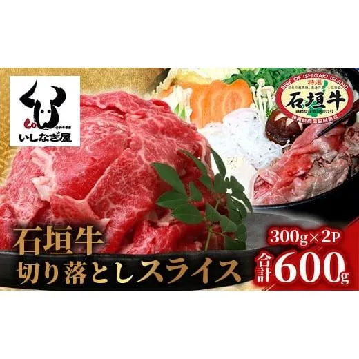 石垣牛 切り落とし スライス (300g×2パック) 600g【 沖縄県 石垣市 石垣島 石垣牛 牛肉 牛 切り落とし スライス 高級 黒毛和牛 和牛 】AB-24-1