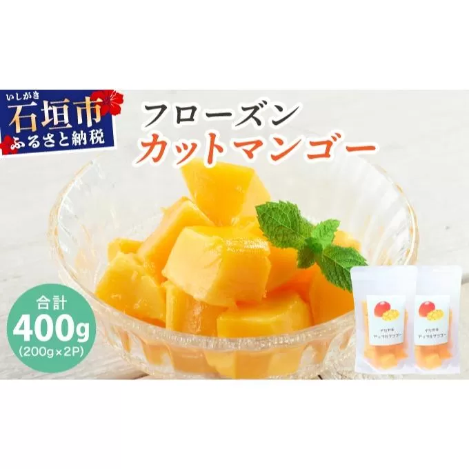 《先行予約》フローズンカットマンゴー400g【2026年6月より順次発送】 |冷凍 マンゴー 沖縄県産 南国フルーツ 冷凍フルーツ 果物 沖縄県石垣市 送料無料 EF-3