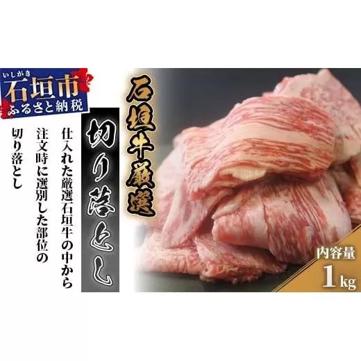 厳選 石垣牛 切り落とし 1kg