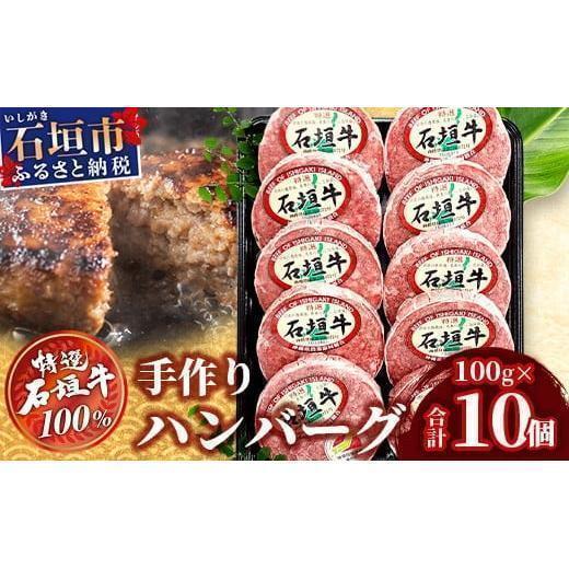 石垣牛 ハンバーグ セット (100g×10個)＜2026年8月発送＞ | 国産 石垣牛100% 沖縄 石垣島産 高級 黒毛和牛 ビーフ ハンバーグセット