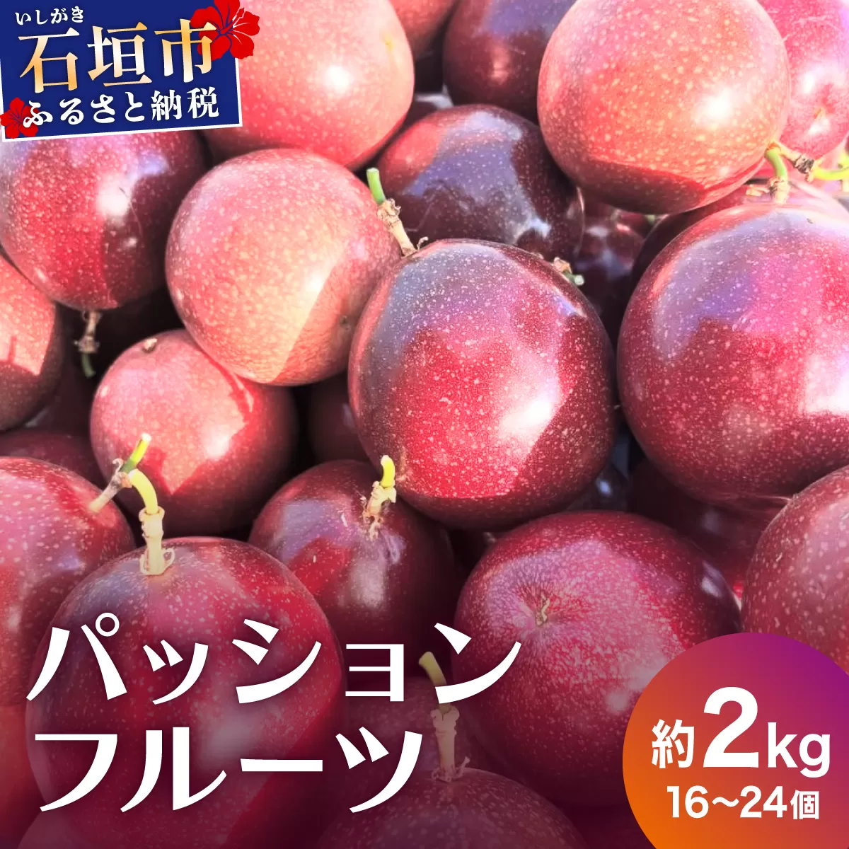 《2025年12月下旬〜2026年6月頃発送》希少な完熟パッションフルーツ 約2kg (16〜24個)