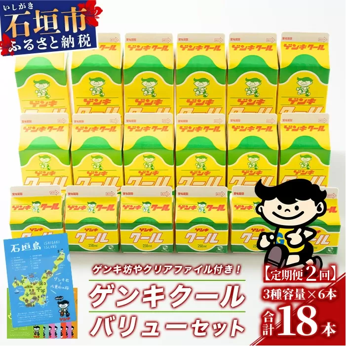 【ふるさと納税限定】【定期便_2回】ゲンキクールバリューセット【八重山ゲンキ乳業】【石垣島のソウルドリンク ゲンキクール】GN-1_2t