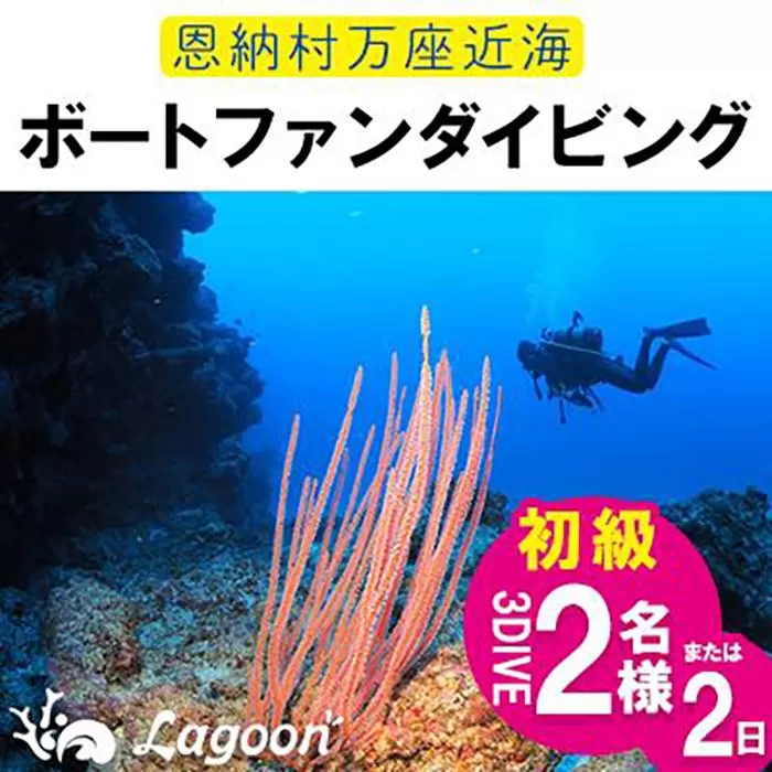 チケット ファンダイビング ｜ 初級3DIVE（2名 or 1名様×2日）万座近海【恩納村ラグーン】