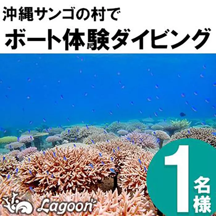 チケット ボート体験 ダイビング 1名 沖縄サンゴの村【恩納村ラグーン】