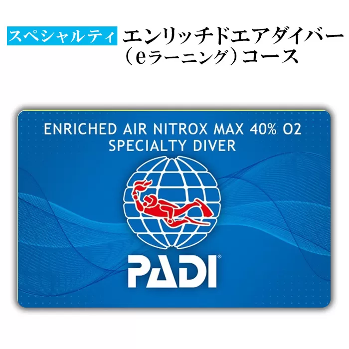 チケット PADIダイビング講習 ｜ エンリッチコース（eラーニング）【恩納村ラグーン】