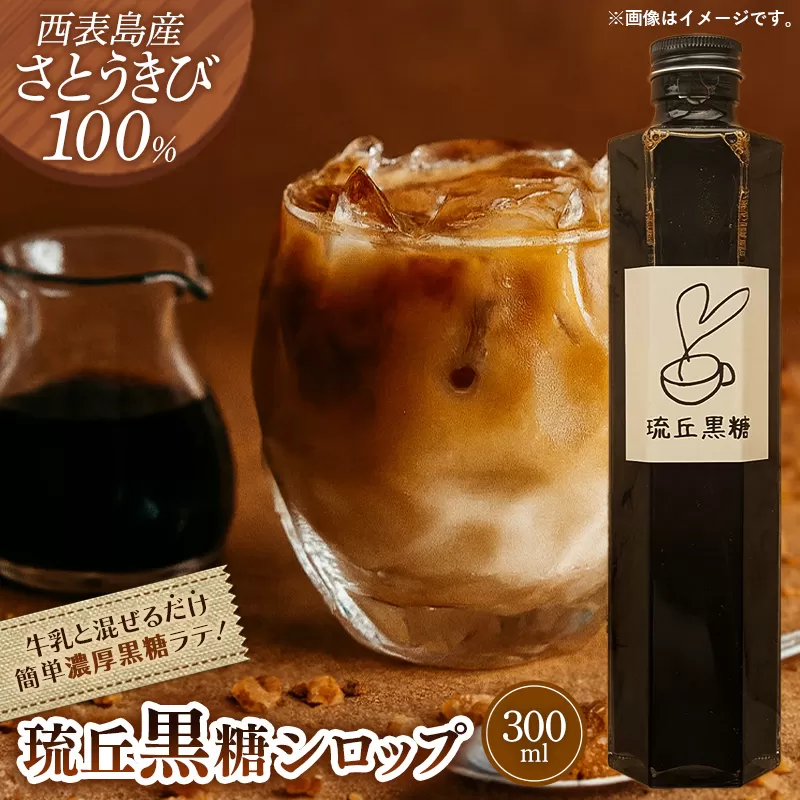 琉丘黒糖シロップ【300ml×1本】- 沖縄県西表島産 さとうきび100％ 沖縄黒糖 純黒糖 こだわり シロップ お手軽 簡単 人気 おすすめ 無添加 黒糖 自然の恵み 優しい 味わい 沖縄県 八重瀬町