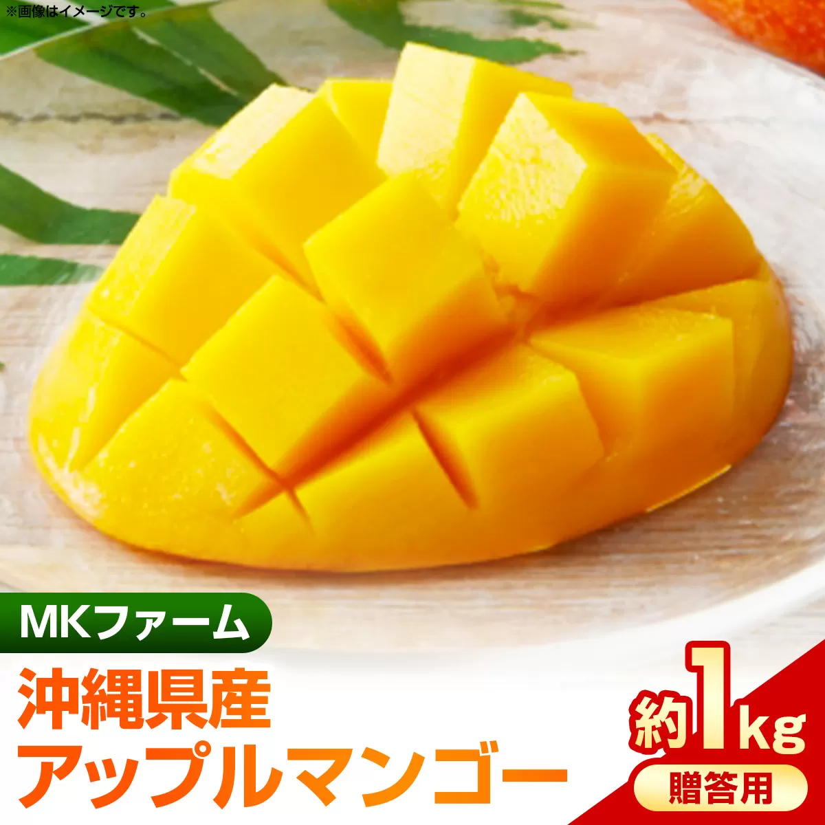 【2025年発送】MKファームの贈答用アップルマンゴー約1kg【贈答用】- 贈答用 ギフト 沖縄県産 産地直送 南国フルーツ 旬の味覚 アップルマンゴー オススメ 沖縄県 八重瀬町