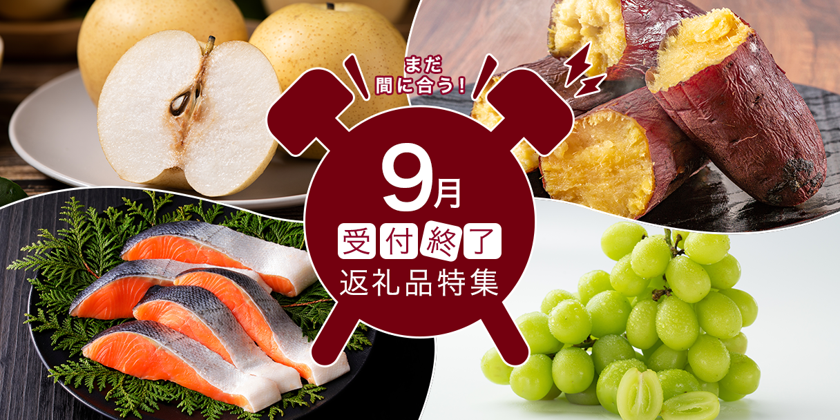 9月受付終了返礼品特集